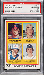 1978 Topps #703 Jack Morris Rookie PSA GEM MINT 10