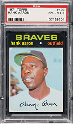 1971 Topps #400 Hank Aaron PSA NM-MT 8