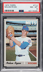 1970 Topps #712 Nolan Ryan PSA NM-MT 8