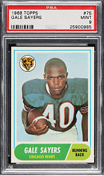 1968 Topps Football #75 Gale Sayers PSA MINT 9