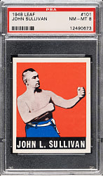 1948 Leaf Boxing #101 John Sullivan PSA NM-MT 8 - Highest Graded!
