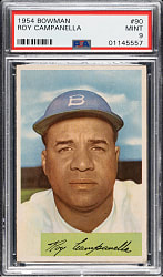 1954 Bowman #90 Roy Campanella PSA MINT 9 - Highest Graded!