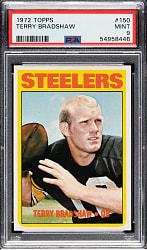 1972 Topps Football #150 Terry Bradshaw PSA MINT 9