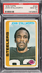 1978 Topps Football #320 John Stallworth Rookie PSA GEM MINT 10