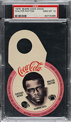 1976 Coca-Cola Discs Football Walter Payton Rookie PSA GEM MINT 10