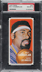 1970-1971 Topps Basketball #50 Wilt Chamberlain PSA NM-MT 8