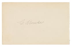 Chief Bender Cut Signature