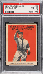 1914 E145 Cracker Jack #62 Jay Cashion PSA VG-EX 4