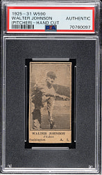 1925-1931 W590 Walter Johnson Pitcher - PSA