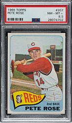1965 Topps #207 Pete Rose PSA NM-MT+ 8.5