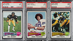 1975 Topps Football PSA-Graded Near-Complete Set (520/528)