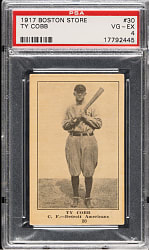 1917 H801-8 Boston Store #30 Ty Cobb PSA VG-EX 4