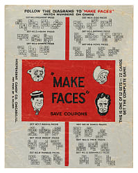 Rare 1930s R87 George Milkes - Independent Candy Company "Make Faces" Wrapper