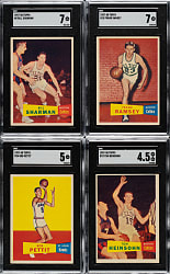1957-1958 Topps Basketball Near-Complete Set (77/80)