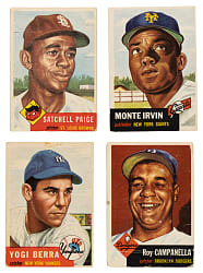 1953 Topps Collection (169) with 16 Hall of Famers Including Satchel Paige and Yogi Berra
