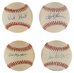 1959 to 1969 San Francisco Giants Infielders Single-Signed Baseball (15) Including McCovey, Groat, Hart, Hunt, Lanier, and Long