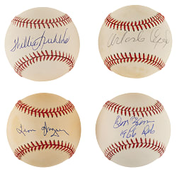 1958 San Francisco Giants Single-Signed Baseball (10) Including Cepeda, Kirkland, L. Wagner, and Zanni - PSA/DNA and JSA