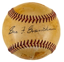 George Grantham Single-Signed Baseball - JSA