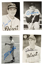 1940s to 1970s Detroit Tigers Signed Real-Photo Postcard Collection (202) Including Kaline, Mathews, Gehringer, and Kell