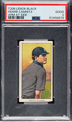 1909-1911 T206 White Border Howie Camnitz Arm at Side PSA GOOD 2 - Lenox Back