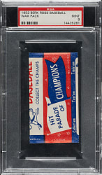 Rare 1952 Berk Ross Unopened Wax Pack PSA MINT 9