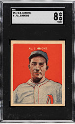 1932 R328 U.S. Caramel #17 Al Simmons SGC NM/MT 8 - 1 of 2 - Highest Graded!