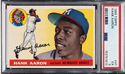 1955 Topps #47 Hank Aaron PSA EX 5