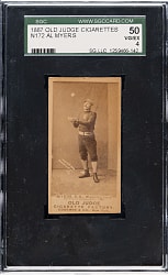 1889 N172 Old Judge Al Myers SGC VG/EX 50