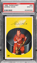 1962-1963 Parkhurst Hockey #30 Gordie Howe PSA MINT 9 - Highest Graded!