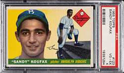 1955 Topps #123 Sandy Koufax Rookie PSA VG-EX 4