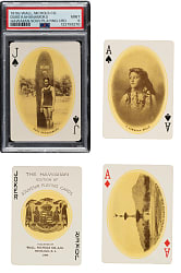 Circa 1910 Wall, Nichols Co. Hawaiian Souvenir Playing Cards Complete Set (52) Including Duke Kahanamoku PSA MINT 9 and Original Box