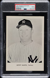 1962 New York Yankees Team Issue Mickey Mantle Portrait PSA GOOD 2