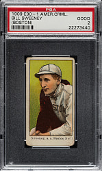 1909-1911 E90-1 American Caramel Bill Sweeney Boston PSA GOOD 2