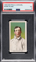 1909 E95 Philadelphia Caramel Eddie Plank PSA VG 3