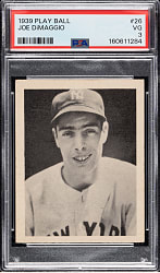 1939 R334 Play Ball #26 Joe DiMaggio PSA VG 3