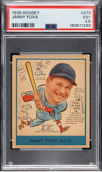 1938 R323 Goudey "Heads-Up" #273 Jimmie Foxx PSA VG+ 3.5