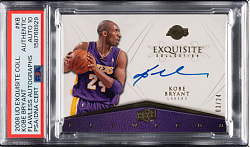 2008-2009 Upper Deck Exquisite Collection Flawless Autographs Basketball #KB Kobe Bryant #3/24 PSA/DNA GEM MINT 10