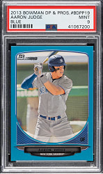 2013 Bowman Draft Picks & Prospects #BDPP19 Aaron Judge Blue #489/500 PSA MINT 9