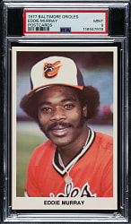 1977 Baltimore Orioles Team Issue Eddie Murray Pre-Rookie PSA MINT 9