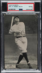 1925 Exhibits Babe Ruth PSA GOOD 2