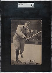 1917-1920 M101-6 Felix Mendelsohn (Sporting News) Ty Cobb SGC GOOD 2