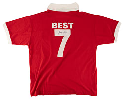 George Best Signed Manchester United Jersey - PSA/DNA