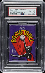 1972-1973 Topps Basketball Unopened Wax Pack PSA NM-MT 8 - Phil Jackson Rookie on Back