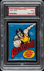 1973-1974 Topps Basketball Unopened Wax Pack PSA MINT 9 - Highest Graded!