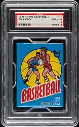 1975-1976 Topps Basketball Unopened Wax Pack PSA NM-MT 8 - Highest Graded!