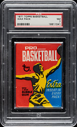 1971-1972 Topps Basketball Unopened Wax Pack PSA NM 7