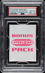 2019-2020 Panini Prizm Basketball Unopened Pink Pulsar Bonus Plastic Pack PSA GEM MINT 10 - Ja Morant and Zion Williamson Showing