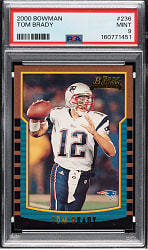 2000 Bowman Football #236 Tom Brady Rookie PSA MINT 9