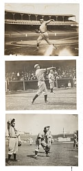 Circa 1909 Mordecai Brown, Rube Marquard, and Frank Chance Original Spooner & Welis Photograph PSA/DNA Type I Trio