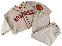 Circa 1933 Frank "Shanty" Hogan Boston Braves Game-Used Road Uniform (Jersey and Pants) MEARS A6